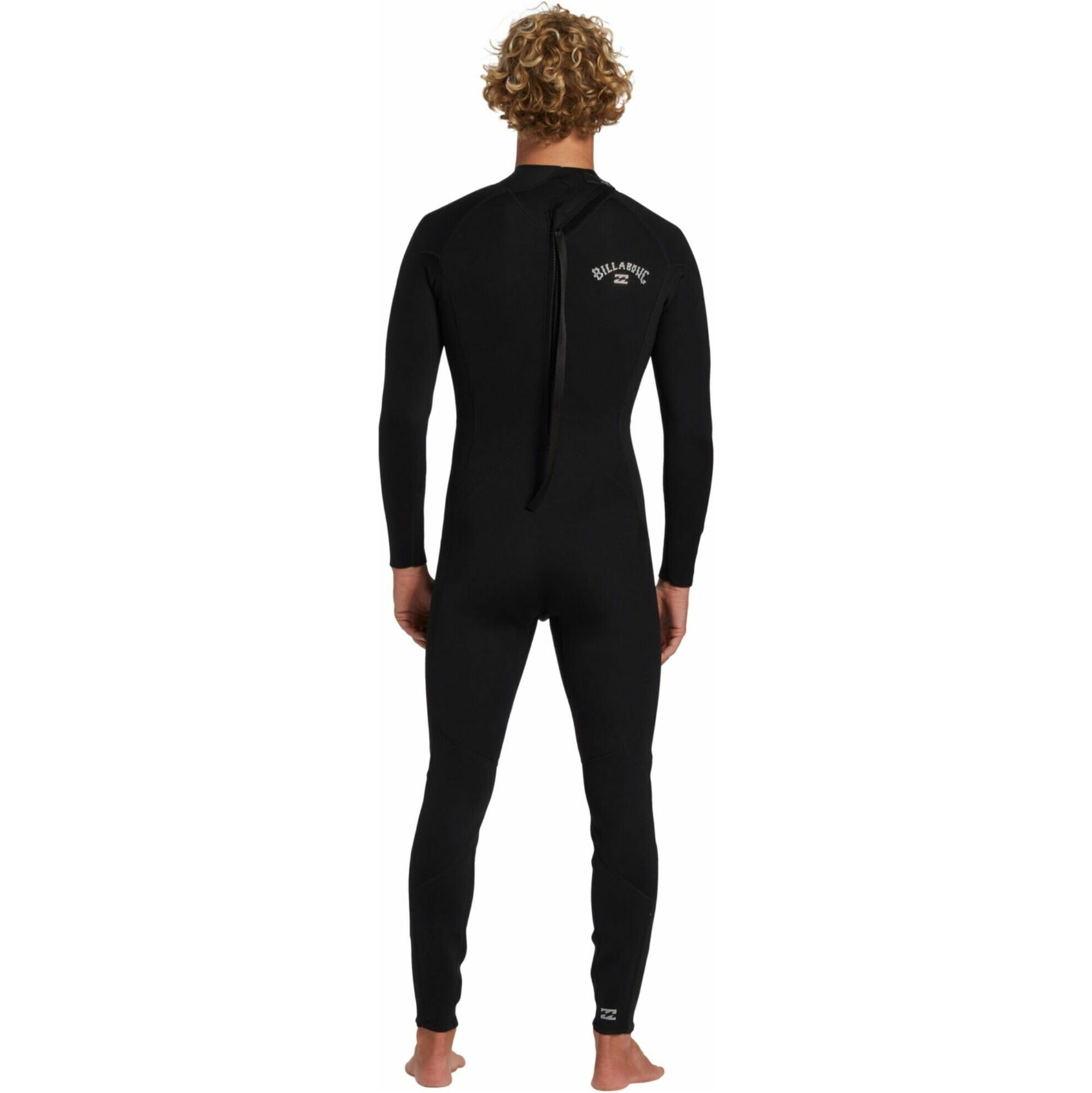 2025 Billabong Heren Foil 4/3mm Rug Ritssluiting Wetsuit ABYW100235 - Black